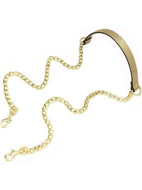 18MM Replacement Chain & Genuine Leather Crossbody Straps for Handbags & Purses